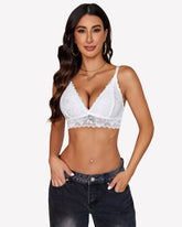 FLace Bralettes Deep V Sexy Bras